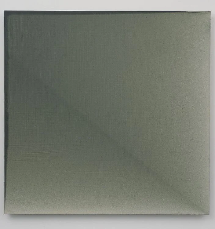David Von Schlegell, Grey Towards Green, 1991, Medium Unknown, 49 x 49 inches (courtesy China Art Projects, Los Angeles)
