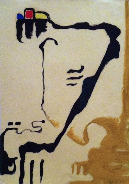 Clyfford Still, oil on paper, 1943 © Clyfford Still Museum