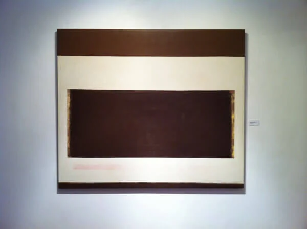 Perle Fine, Cool Series, No. 28, Clean Beat, ca. 1961-1963, oil on canvas, 60 x 70 inches (courtesy Spanierman Modern)