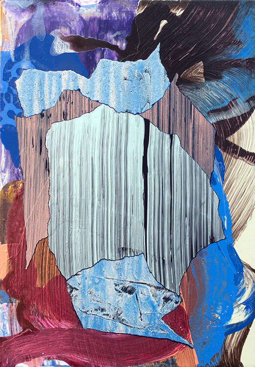 Zachary Keeting, August (7), 2013, 20 x 14 inches, acrylic on canvas (courtesy of the artist)