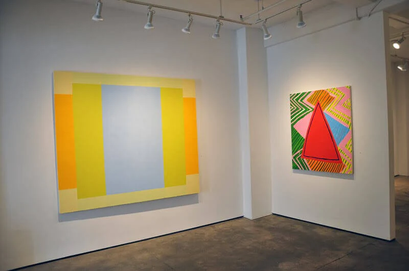 Installation view: (Matthew Neil Gehring, Brooke Moyse) Eight Painters at Kathryn Markel Fine Arts, New York