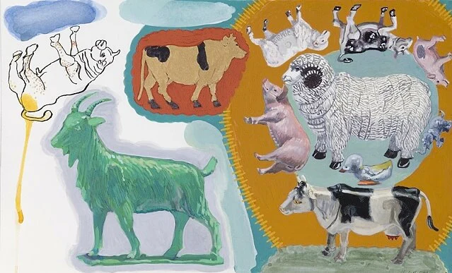 Megan Marlatt, Holy Cow, 2011, gouache on paper, 10 x 16 inches (courtesy of the artist)