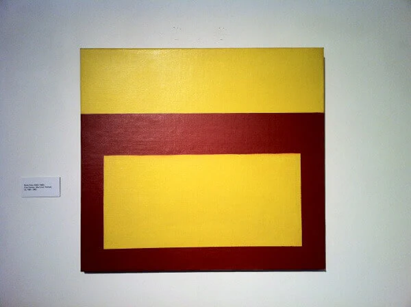 Perle Fine, Cool Series, No. 35, Shape-Up, ca. 1961-1963, oil on canvas, 70 x 80 inches (courtesy Spanierman Modern)