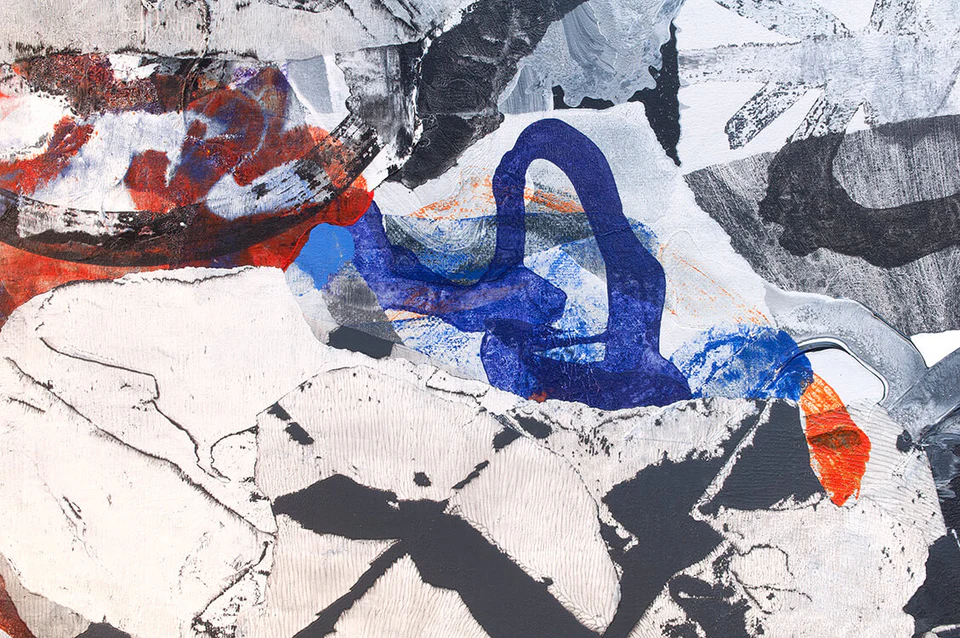 (detail) Zachary Keeting, July (2), 2013, acrylic on canvas, 54 x 54 inches (courtesy of the artist)