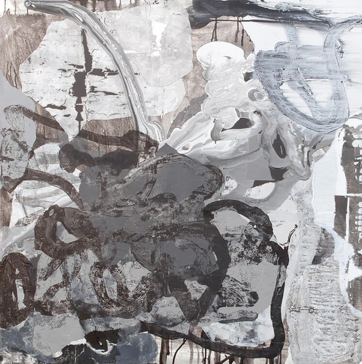 Zachary Keeting, July (1), acrylic on canvas, 54 x 54 inches (courtesy of the artist)