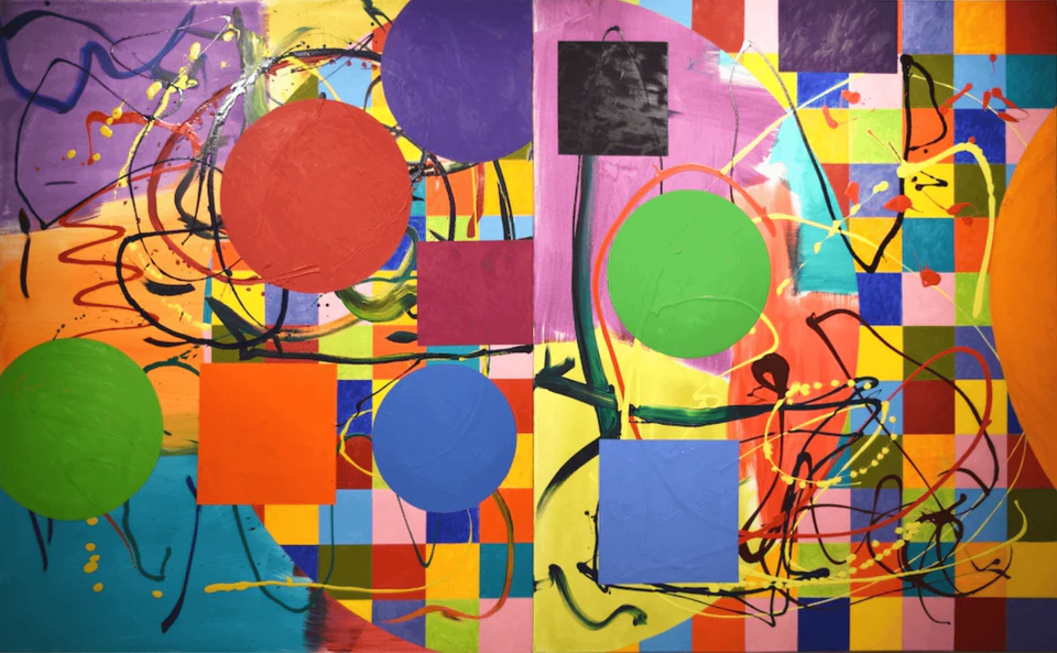 Dana Gordon, Unruly Subjects, 2015-2017, 72 x 120 inches, oil and acrylic on canvas (courtesy of the artist)