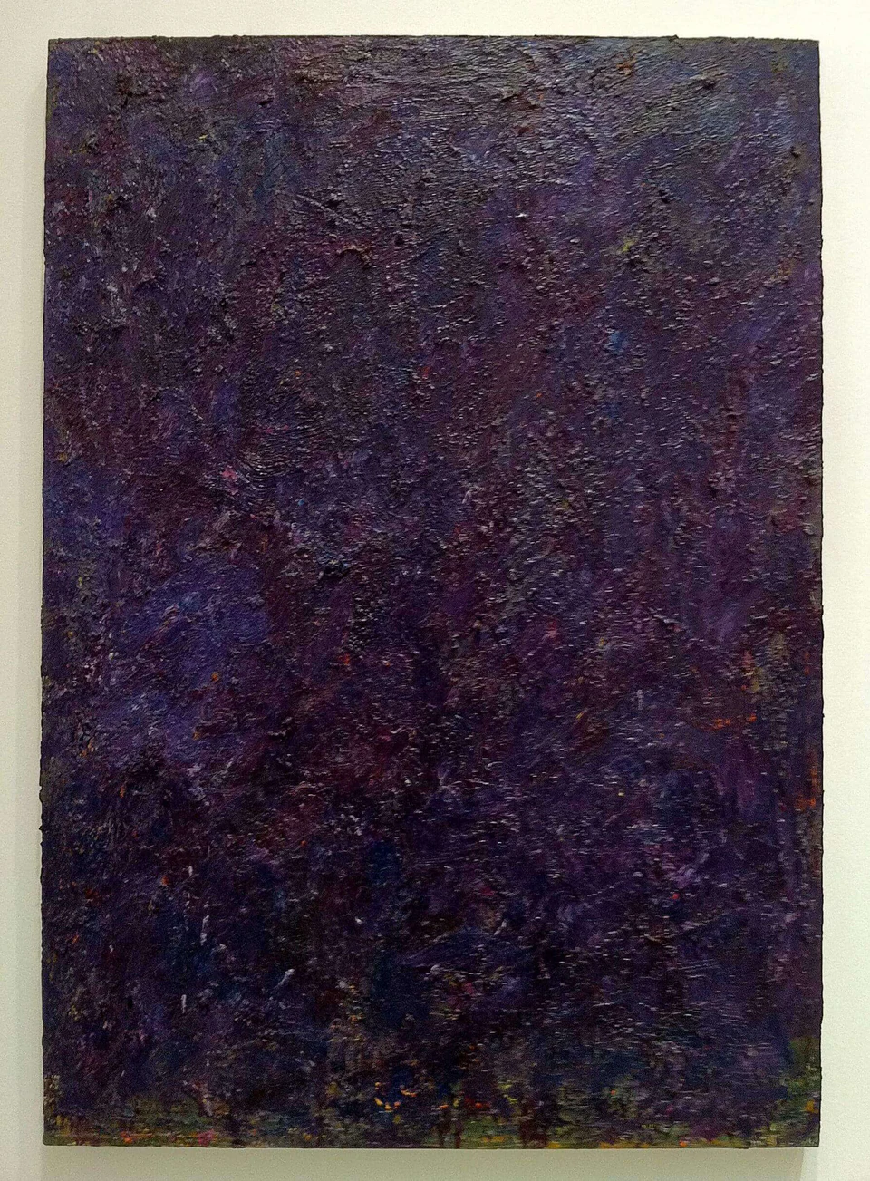 Milton Resnick, Untitled, 1987, Oil on canvas, 60 x 41 3/4 inches (courtesy Cheim & Read)