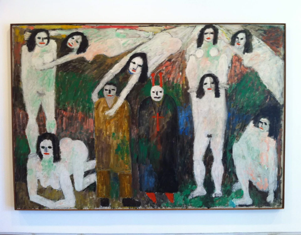 Jan Müller, Walpurgisnacht-Faust II, 1956, oil on canvas, 82 x 120 inches (courtesy Lori Bookstein Fine Art)
