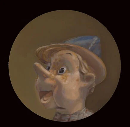 Megan Marlatt, Portrait of Mr. Paddy Irish, 2010, acrylic and oil on round panel, 8 inches (courtesy of the artist)