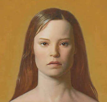 (detail) Kurt Kauper, Woman #2, 2017, oil on Dibond, 88 x 58 inches (photo: Matt Kroening, courtesy of Almine Rech)