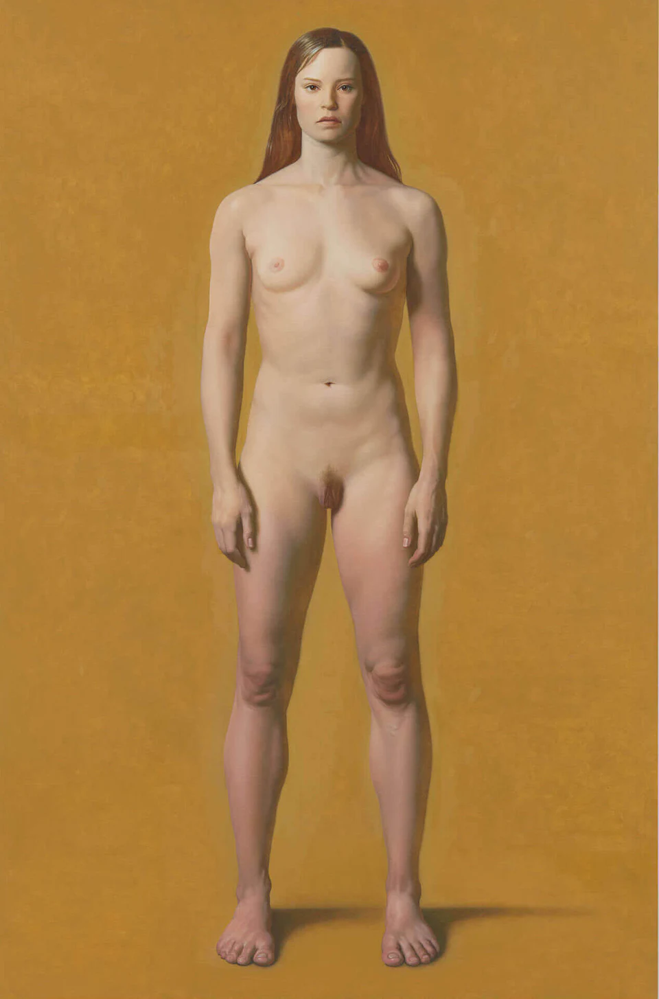 Kurt Kauper, Woman #2, 2017, oil on Dibond, 88 x 58 inches (photo: Matt Kroening, courtesy of Almine Rech)