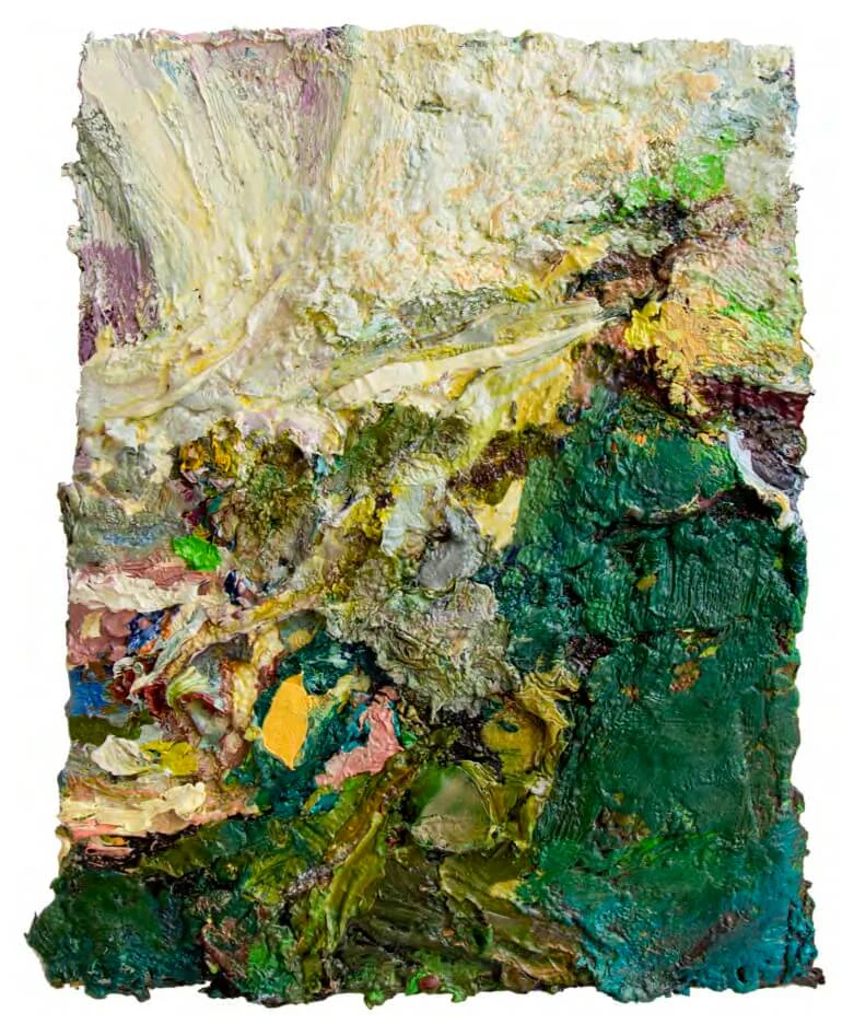 Barry Gealt, Waterfall II, oil on panel, 12 x 9.75 inches (courtesy of the artist)