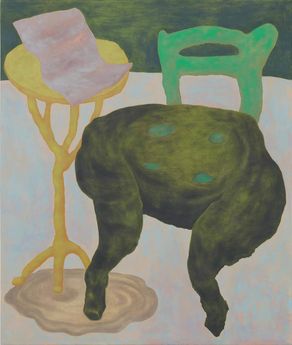Ginny Casey, Breakup Letter, 2017, oil on linen, 65 x 55 inches (courtesy of Mier Gallery)