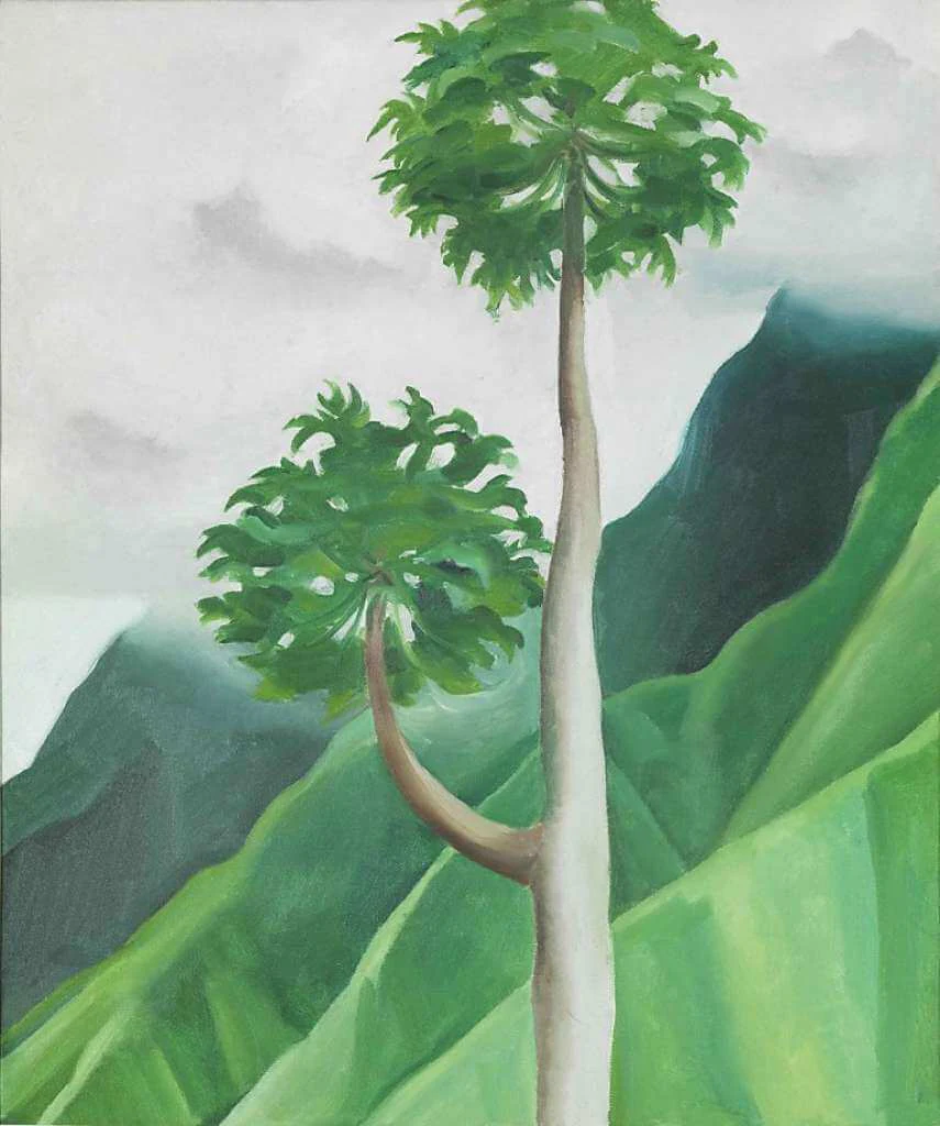 Georgia O'Keeffe, Papaw Tree, ‘Iao Valley, Maui, 1939, oil on canvas (Honolulu Academy Of Arts)