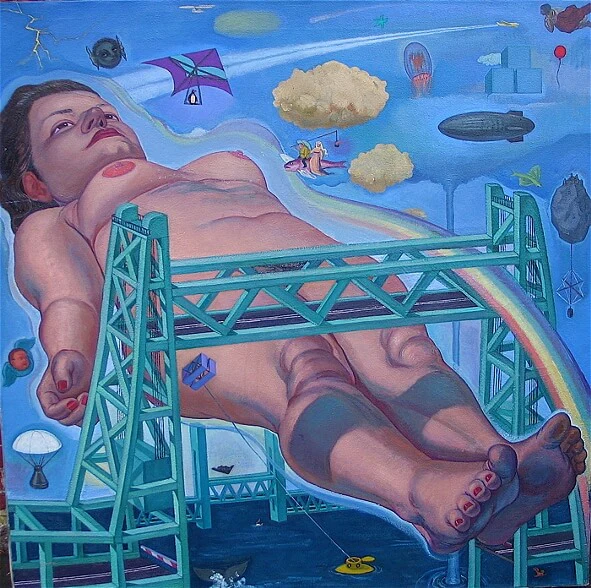 Margaret McCann, Memorial Bridge, 2005, 40 x 40 inches (courtesy of the artist)