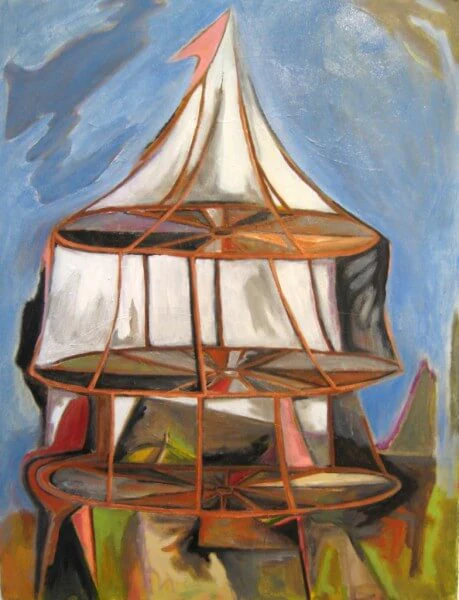 Trent Miller, Bigtop, oil on paper, 30 x 22, 2010 (courtesy of the artist)