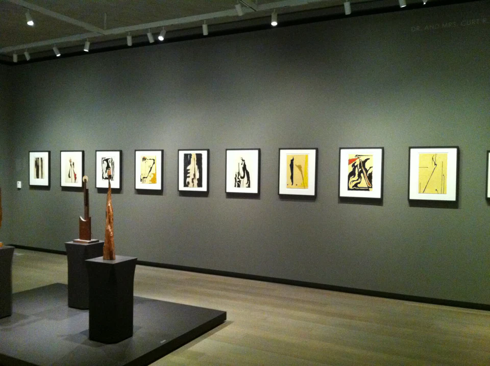 Installation View, Clyfford Still, works on paper from 1943, © Clyfford Still Museum