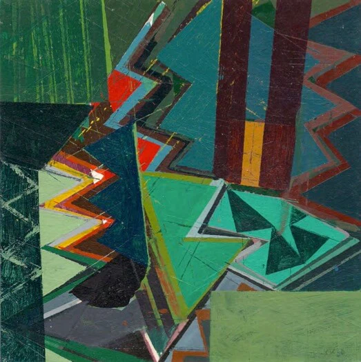 Ken Kewley, To the Studio, acrylic on paper mounted on panel, 8 x 8 inches (courtesy of the artist)
