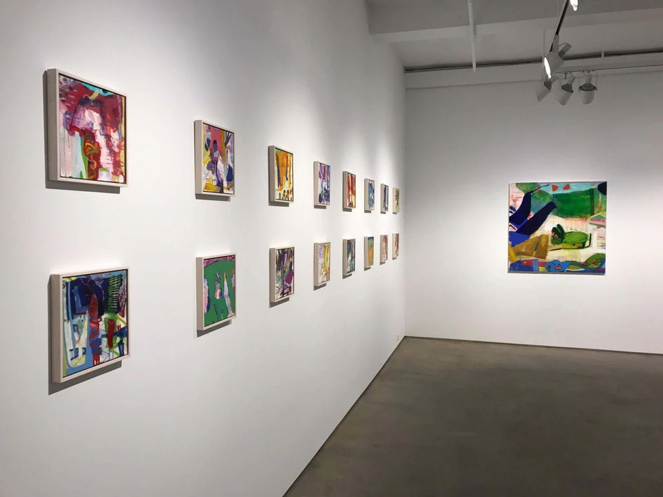 Installation view, Julian Hatton: Free Range at Elizabeth Harris Gallery, New York, 2017