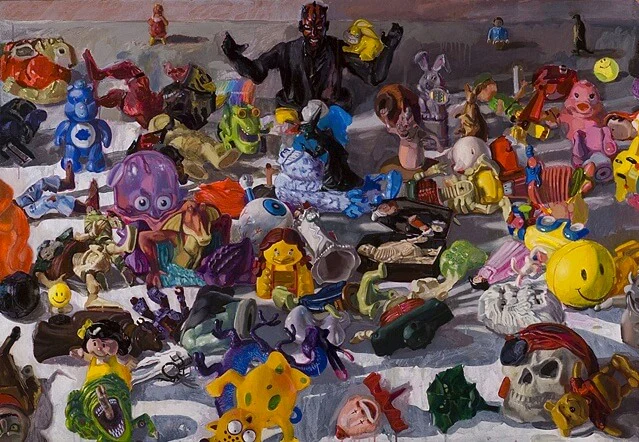 Megan Marlatt, Sweet n' Sour, 2008, acrylic and oil on linen, 42 x 60 inches (courtesy of the artist)