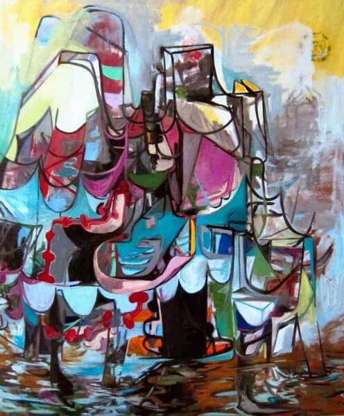 Trent Miller, Drifters and Dredgers, oil on canvas, 72 x 60, 2011 (courtesy of the artist)