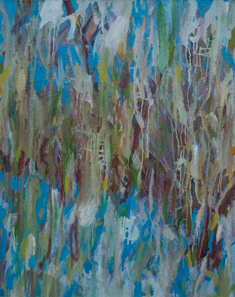 Ro Lohin, Lilacs in the Snow III, 2011, oil on canvas, 30 x 24 inches (courtesy of the artist)