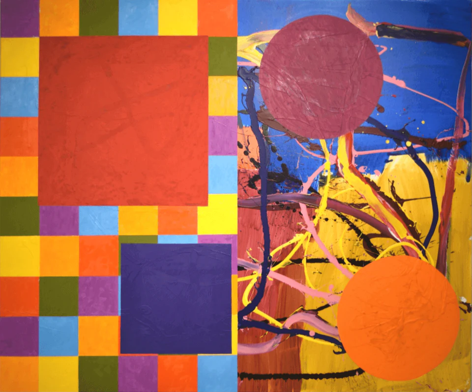 Dana Gordon, Meld, 2015-2017, 60 x 72 inches, oil and acrylic on canvas (courtesy of the artist)