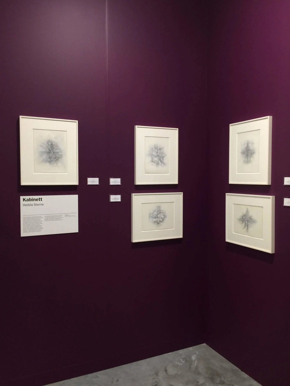 Hedda Sterne drawing installation at Van Doren Waxter