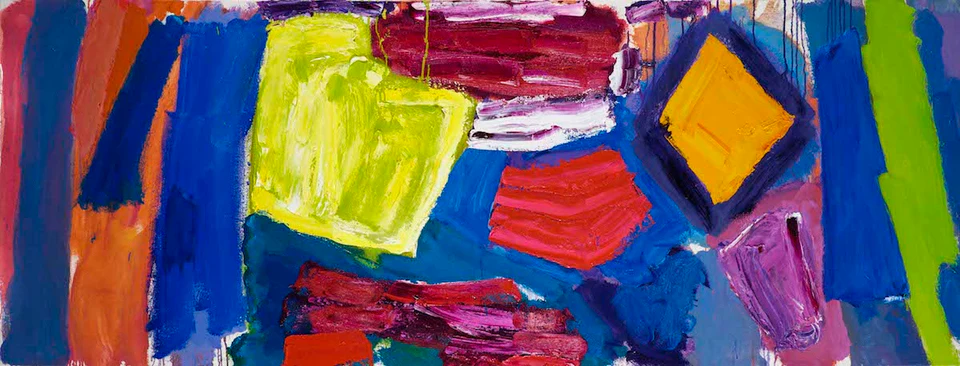 Alan Gouk, Knotgrass Elegy, 2003-11, oil on canvas, 91 x 241 cm (courtesy of the artist and Poussin Gallery)