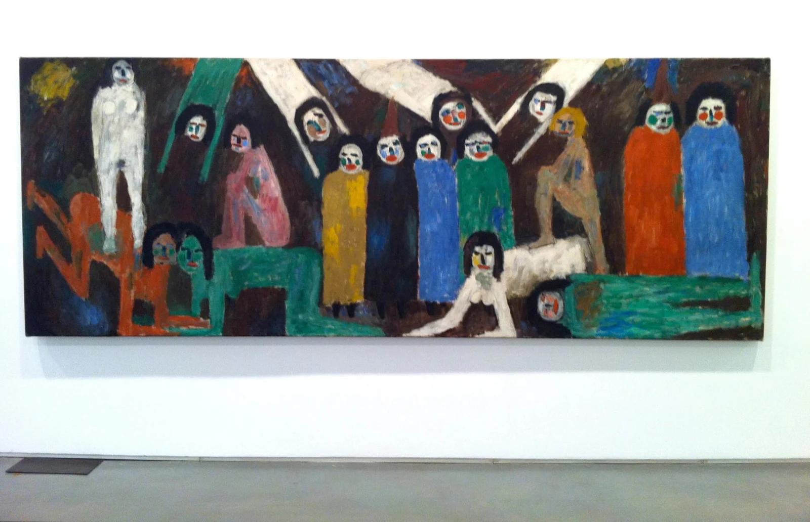 Jan Müller, The Concert of Angels, 1957, oil on canvas, 56 1/2 x 148 inches (courtesy Lori Bookstein Fine Art)