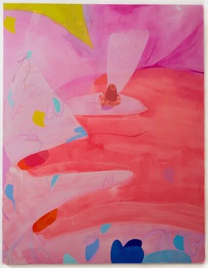 Sarah Faux, Prickly Things, 2016, oil on canvas, 72 x 56 inches (courtesy of the artist)