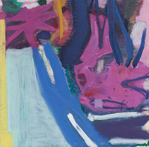 Julian Hatton, Influence, 2016-17, oil and mixed media on panel, 10 x 10 inches (courtesy of Elizabeth Harris Gallery)