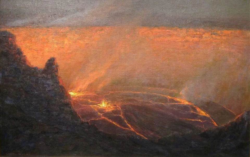 Lionel Walden (1861-1933), Volcano, c. 1915 (Honolulu Museum of Art)