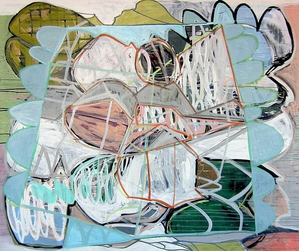 Karl Bielik, Lollipop, 2012, oil on canvas, 67 x 79 inches (courtesy of Kathryn Markel Fine Arts)