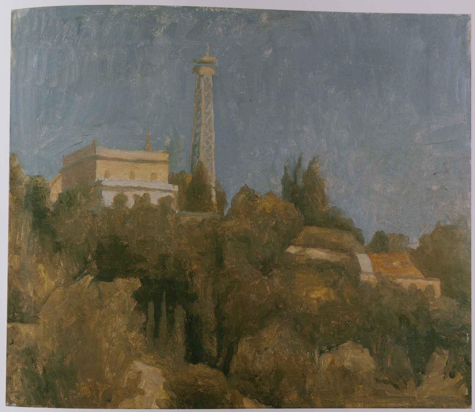Giorgio Morandi, Landscape, 1922, Oil painting on canvas