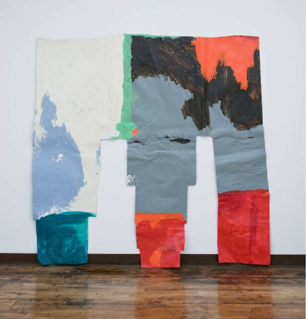 Amanda Friedman, Thought-form: Trying To Remember a Dream of an Elephant in the Room, 2011, acrylic, paper mache, charcoal and oil on paper, 77 x 80 x 2 inches (courtesy of the artist)