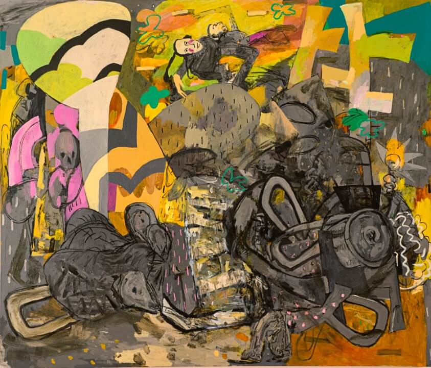 Alfredo Gisholt, Algunas bestias, oil on canvas, 72 x 84 inches, 2013 (courtesy of the artist)