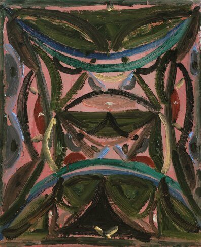 Andrew Seto, Plumb, 2014, huile sur toile, 30 x 25 cm (courtesy of the artist and Galerie Vidal-Saint Phalle)