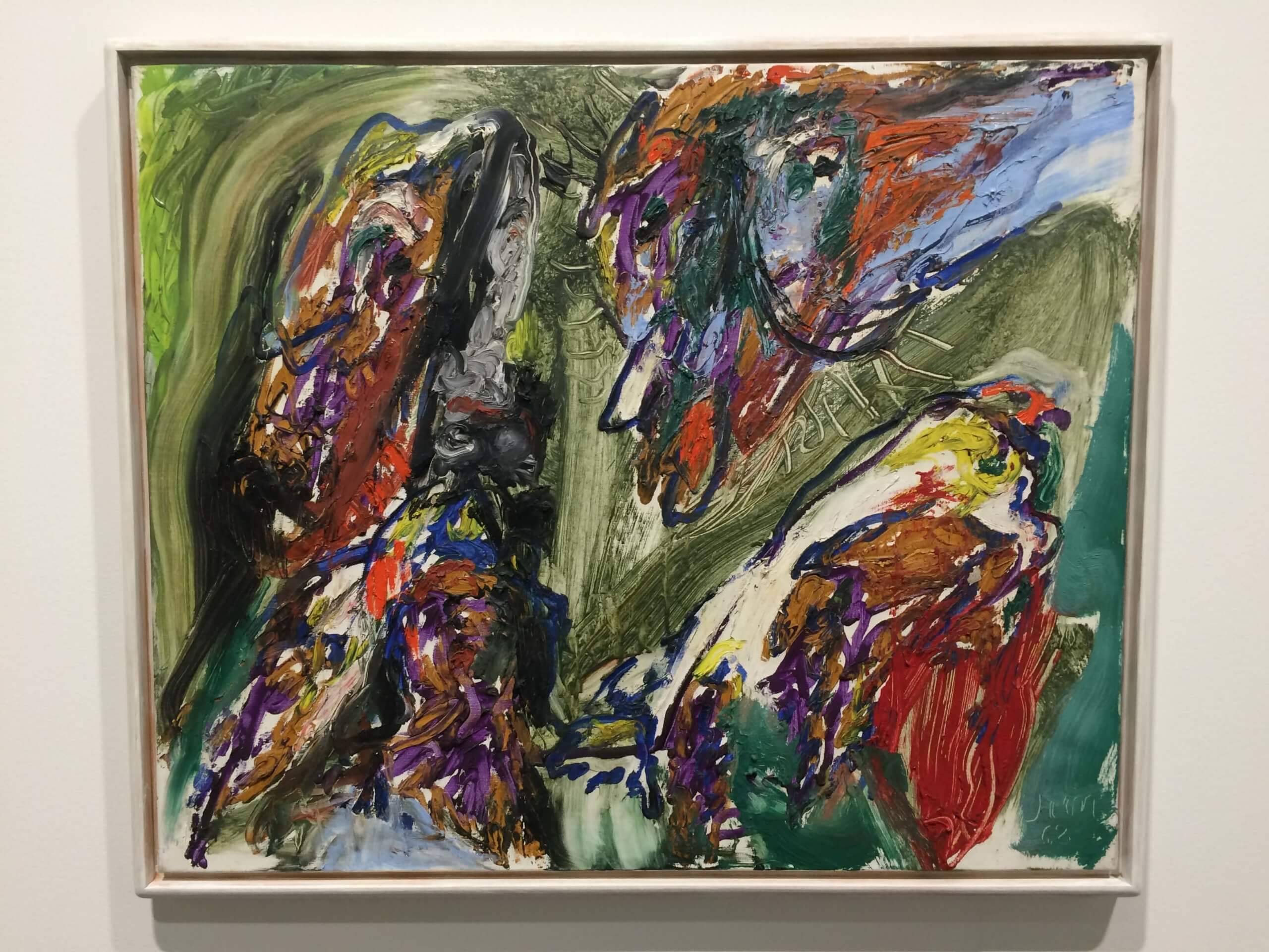 Asger Jorn painting at Petzel Gallery