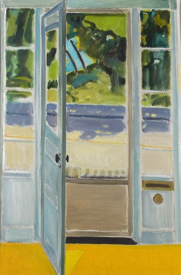 Bernard Chaet, July Door, 1970, oil on canvas, 36 in x 24 inches (courtesy of LewAllen Galleries)