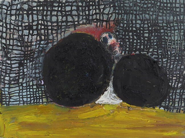 Brenda Goodman, Poor Puppet, 2014, oil on paper, 6 x 8 inches (courtesy of the artist and John Davis Gallery)