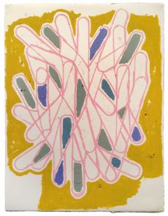 Brian Cypher, Bouquet 1, oilstick on paper, 26 x 20 inches, 2014 (courtesy of The Painting Center)
