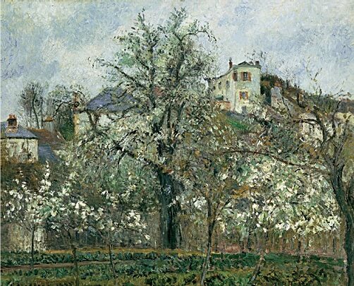 Camille Pissarro, Trees in Flower, Spring, Pontoise, 1877 (Museé d'Orsay, Paris)