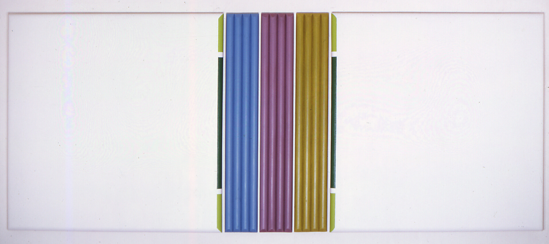 Dana Gordon, 1968-69, untitled, 38 x 90 inches, acrylic on canvas and wood (5 panels) (courtesy of the artist)