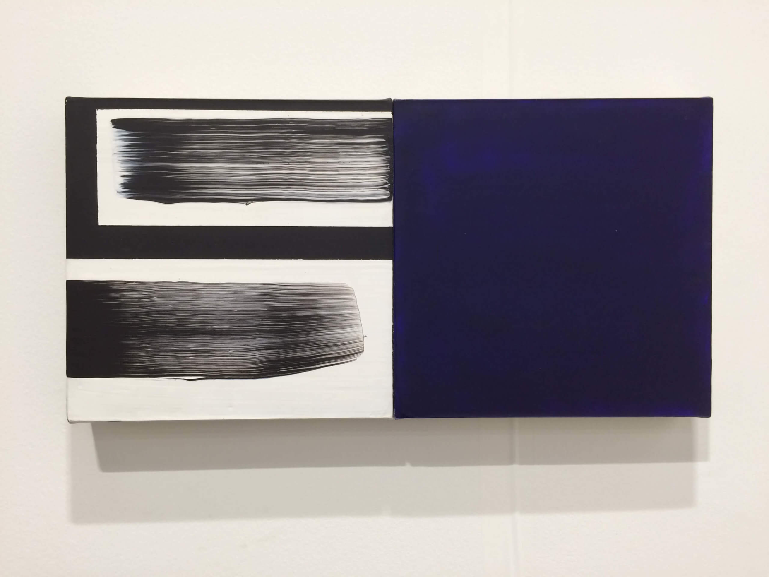 David Reed painting at Peter Blum