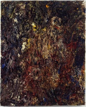 Eugène Leroy, Nu en fête, 1996, oil on canvas, 39 1/4 x 32 inches (courtesy of Michael Werner Gallery)