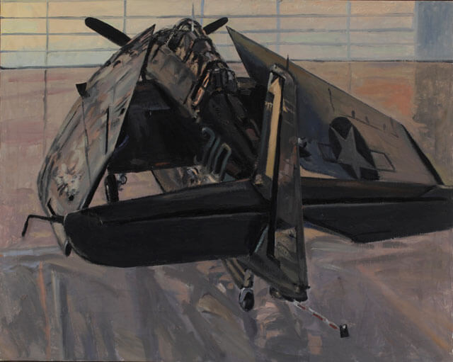 George Nick, Folded Avenger, 2006, oil on linen, 40 × 50 inches (collection of the artist)
