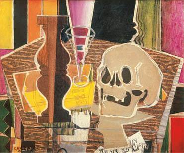 Georges Braque, Baluster and Skull (recto), 1938, c. 1932-33 (Private Collection)