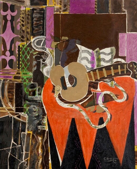 Georges Braque, Mandolin and Score (The Banjo), 1941 (Collection of Charles & Palmer Ducommun ©2013 Artists Rights Society (ARS)