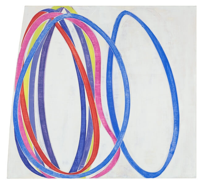 Joanne Freeman, Sweet Spot, 2012, oil on shaped canvas, 30 x 33 inches (courtesy of the artist)